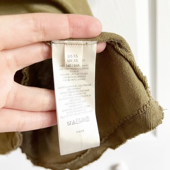 Free People Rosemary Tea Green Short Sleeve Pocket Tee Women's Size X-Small XS - Picture 7 of 8